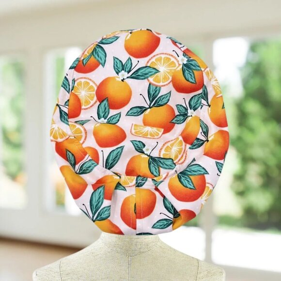 Sweet Oranges~  EURO Scrub Cap, RN, CNA, MD, PA, OR GIFTS - Picture 2 of 4